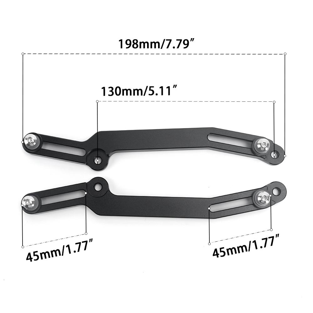 For NC750D Windscreen Adjusters Airflow Adjustable Windshield Bracket For HONDA NC 750D NC750 D 2017-2019 Motorcycle Accessories