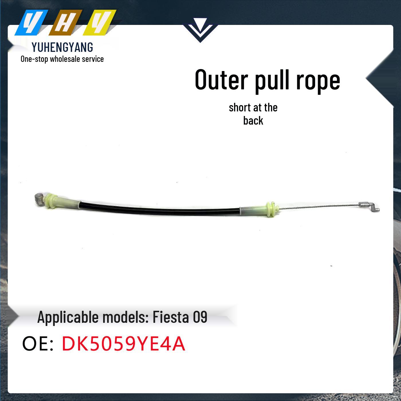 Carnival 09 Rear Outer Door Handle Cable - Short DK5059YE4A Vertical Dimension