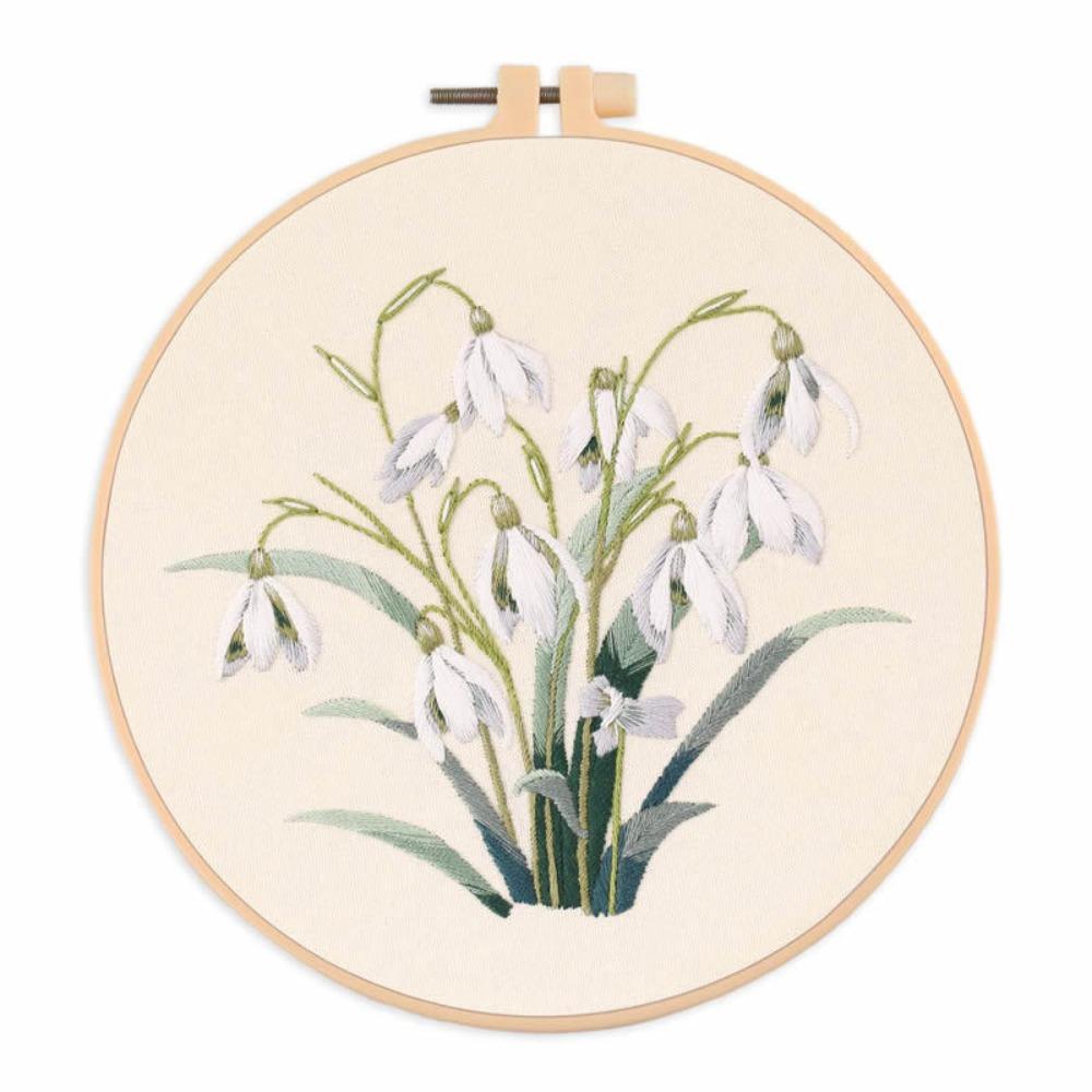 Colorful Flower Embroidery Kit DIY Embroidery Set Home Decor Cross Stitch Set  Adults