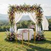 3PCS Geometric Flower Stand, Elegant Metal Wedding Display Box, Tabletop Vase Holder, Party Decor, Versatile Event Centerpiece