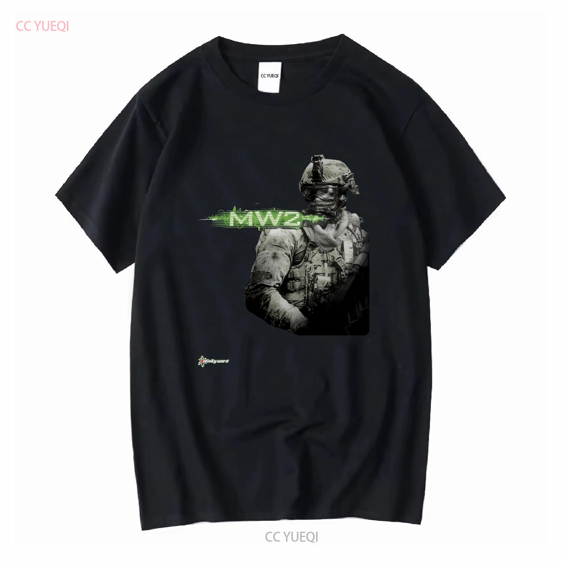 

Vintage Modern Warfare 2 T Shirt Size Small vintage Washed Unisex Casual homme Versatile Stretched Soft designer clothes XL