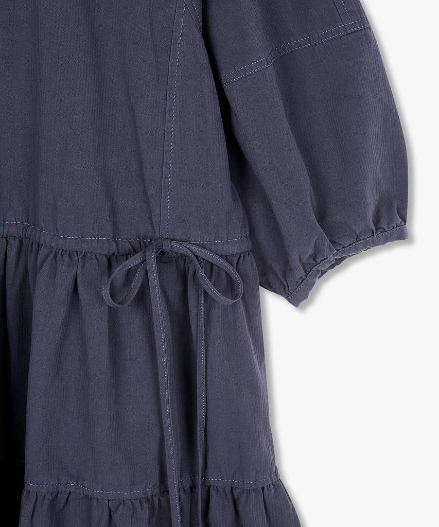 STUDIO TOMBOY 3/4 Sleeve Waist String Dress_Charcoal 9106241201