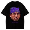 Prison Mike T-Shirt Michael Scott Portrait Custom Graphic The Office Tribute Tee