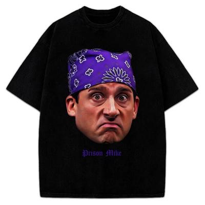 Maglietta Prison Mike Ritratto di Michael Scott Grafica Personalizzata Maglietta Tributo a The Office
