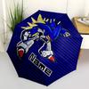 1pc Sonic the Hedgehog, Robotnik Custom Name Automatic Folding Umbrella - Compact 8-Rib Design, Durable Plastic & Iron, Daily Use 013