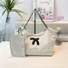 New tote bag large capacity beach bag denim shoulder commuter women's bag versatile shopping bag