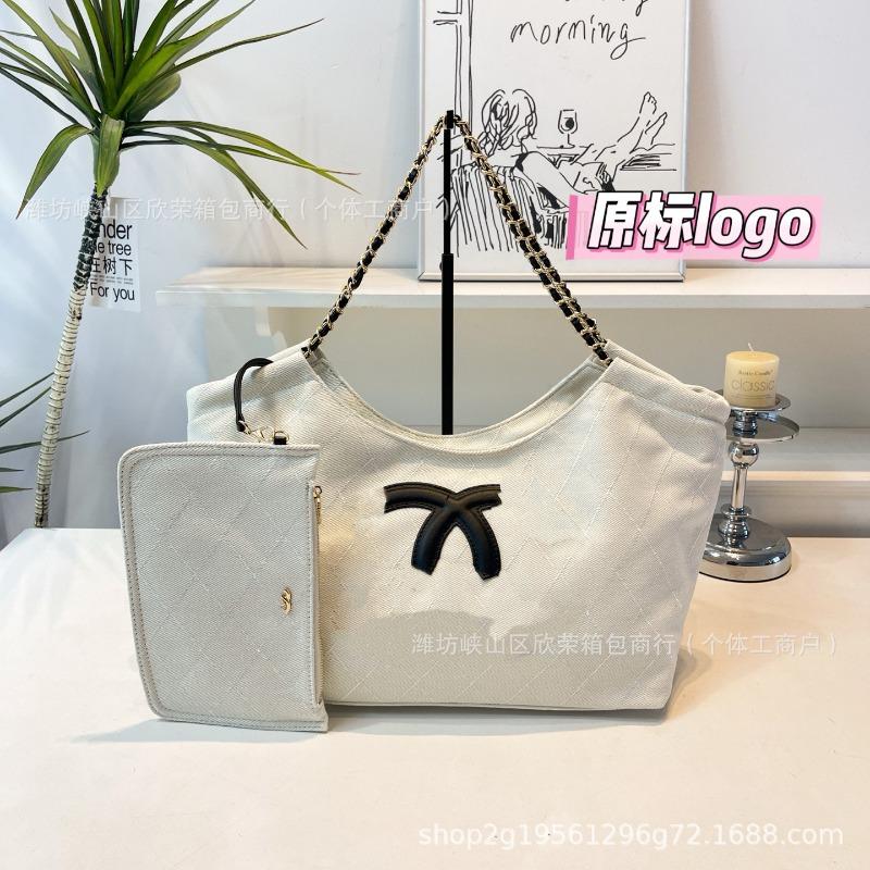 New tote bag large capacity beach bag denim shoulder commuter women's bag versatile shopping bag