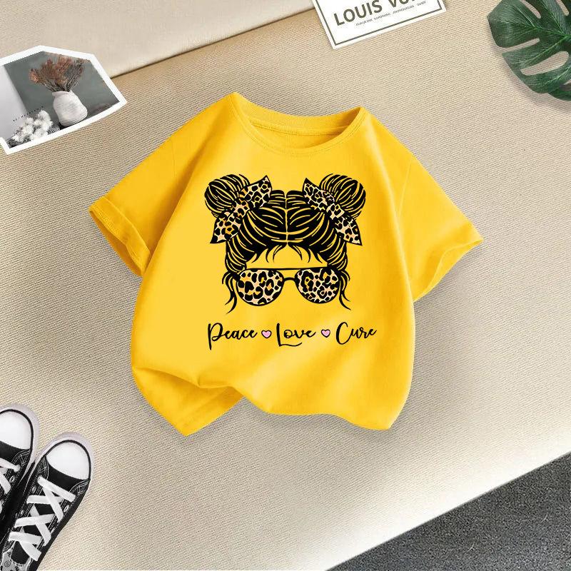Kid T Shirt Cool Girl Printed Children T-shirt Kids 100% Cotton Clothes 2-13Y T-shirt Top Boys Girls Baby Tee