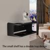 Space Saving 2 tiers Bedside Organizers Wall Mount Shelf For Smartphones Glasses Toiletries ABS Construction Multipurpose Use