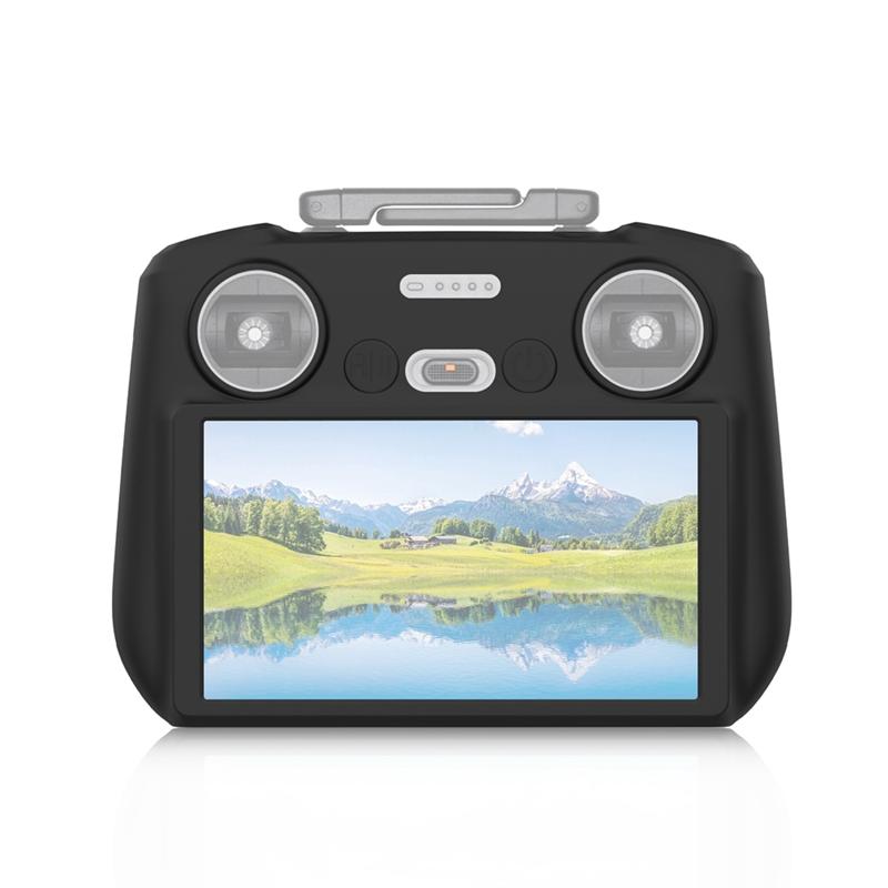B03B-For DJI Mini 4 Pro/Air3 Drone Remote Control/DJI RC2 Multi-Function Convenient Silicone Protective Case Cover,Black Accesso