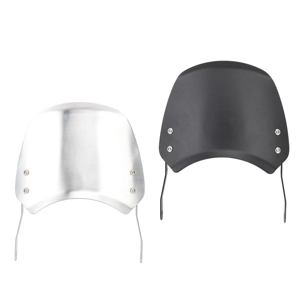 Motorcycle Windshield Aluminum Universal Front Wind Deflector with Mount for 6.5in To 9.45in Round H