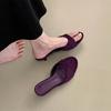 Fashion Bailamos 2025 Summer New Women Slipper Fashion Low Heel Ladies Elegant Slides Open Toe Outdoor Dress Sandal Shoes Mujer