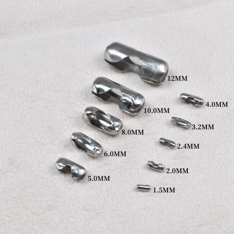 

Соединители шариковой цепочки из нержавеющей стали с поясной пряжкой для аксессуаров DIY With Bead Chain 1.5MM