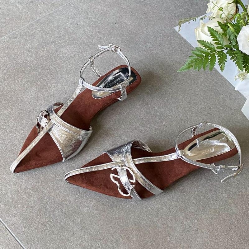 

Fashion High Quality Metal Decorative Narrow Band Design Sandals Women Patent Leather Buckle Wedges Slide Sandals Summer Woman Sandals 39 серебряный