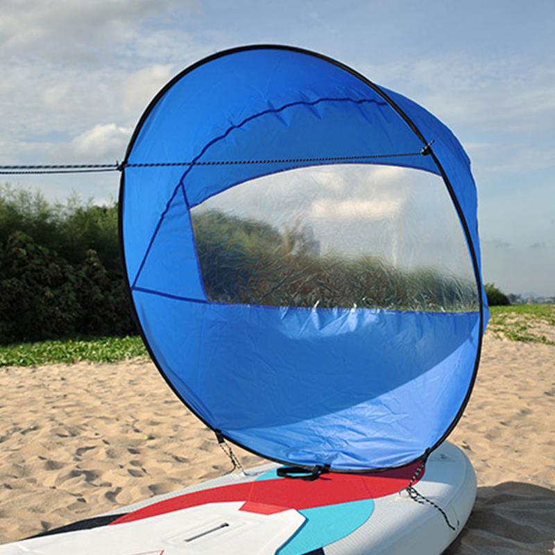 42 Inch Kayak Wind Sail Folding Kayak Downwind Wind Paddle Sailing Popup Paddle Board Sail  Durable