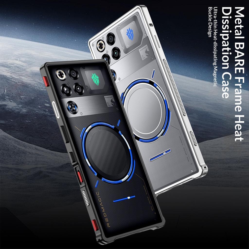 Hülle Für ZTE RedMagic 11 11S Pro Plus Pro + neuer Metallrahmen Wärmeableitung Nackte Maschine Gefühl Abdeckung Stoßfester Stoßfänger Funda