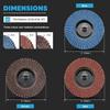 3 Inch 75mm Flap Discs  Abrasive Sanding Wheels for Angle Grinder – Metal Wood Polishing