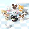 SeaRain Cat Building Blocks, Set of 9, Mini Cat Building Blocks, Animal Building Blocks, Kitty Building Blocks, DIY Gift for Kids and Adults