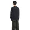 NOMANUAL Long Sleeve Tee   Washed Black