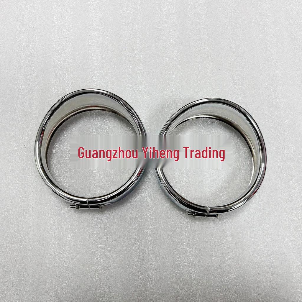 4.5-Inch Visor Fog Light and Headlight Trim Ring for Harley