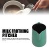 Coffee Steaming Pitcher Latte Art Pitcher 304 Stainless Steel Flat Mouth  Pouring Pointed Spout Swan Pattern for Cafe