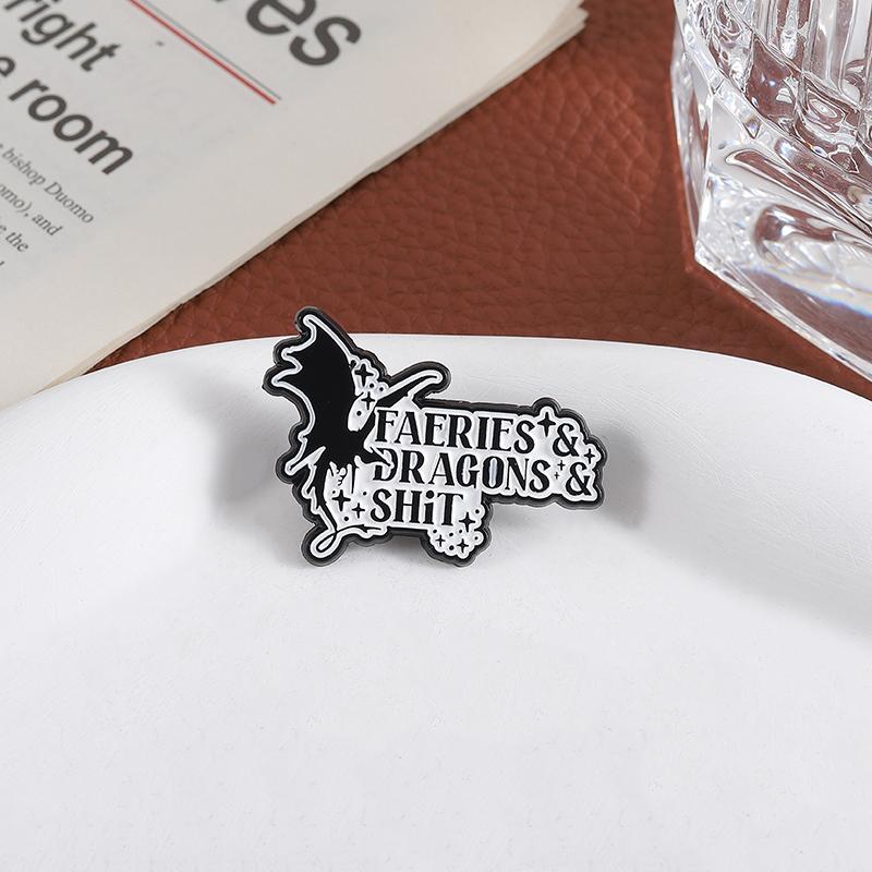 Fairy & Dragon Enamel Pins Cartoon Women's Brooches Lapel Pins Badge on Backpack Costume Accessories Fantasy Jewelry Gifts