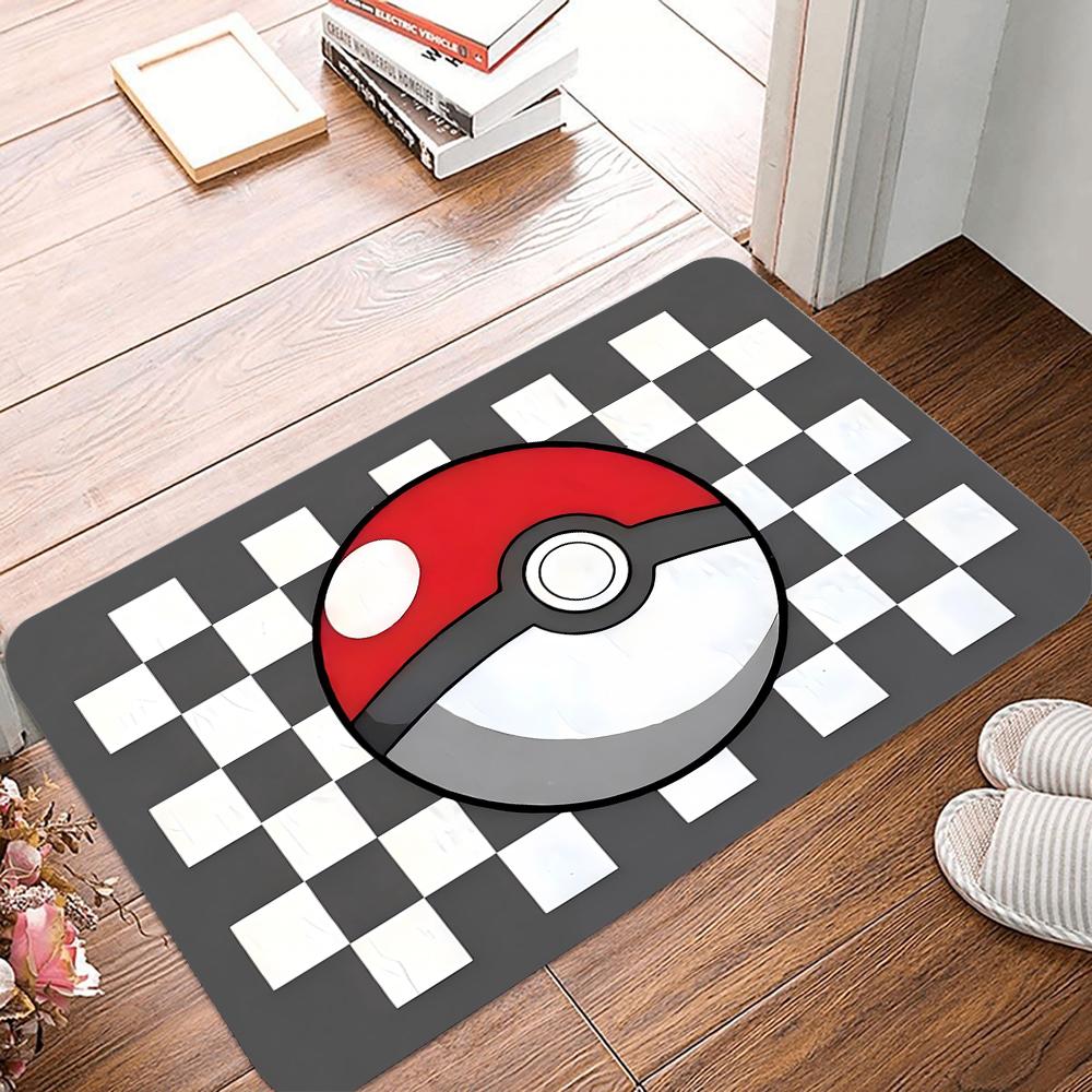 Felpudo con Estampado de Pokémon Pikachu Gengar Alfombra de Área Antideslizante para Sala de Estar Dormitorio Alfombrilla para Puerta de Sofá Alfombra de Piso para Niños Decoración