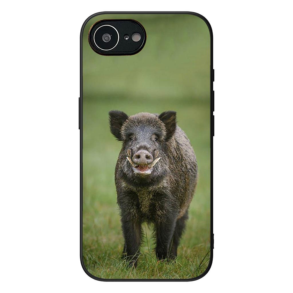 Schwein Wildschwein Wolf Handyhülle Case für Samsung Galaxy S25 S24 S22 S23 FE Ultra Plus A56 A05 A06 A15 A16 A55 S7 Edge Hülle
