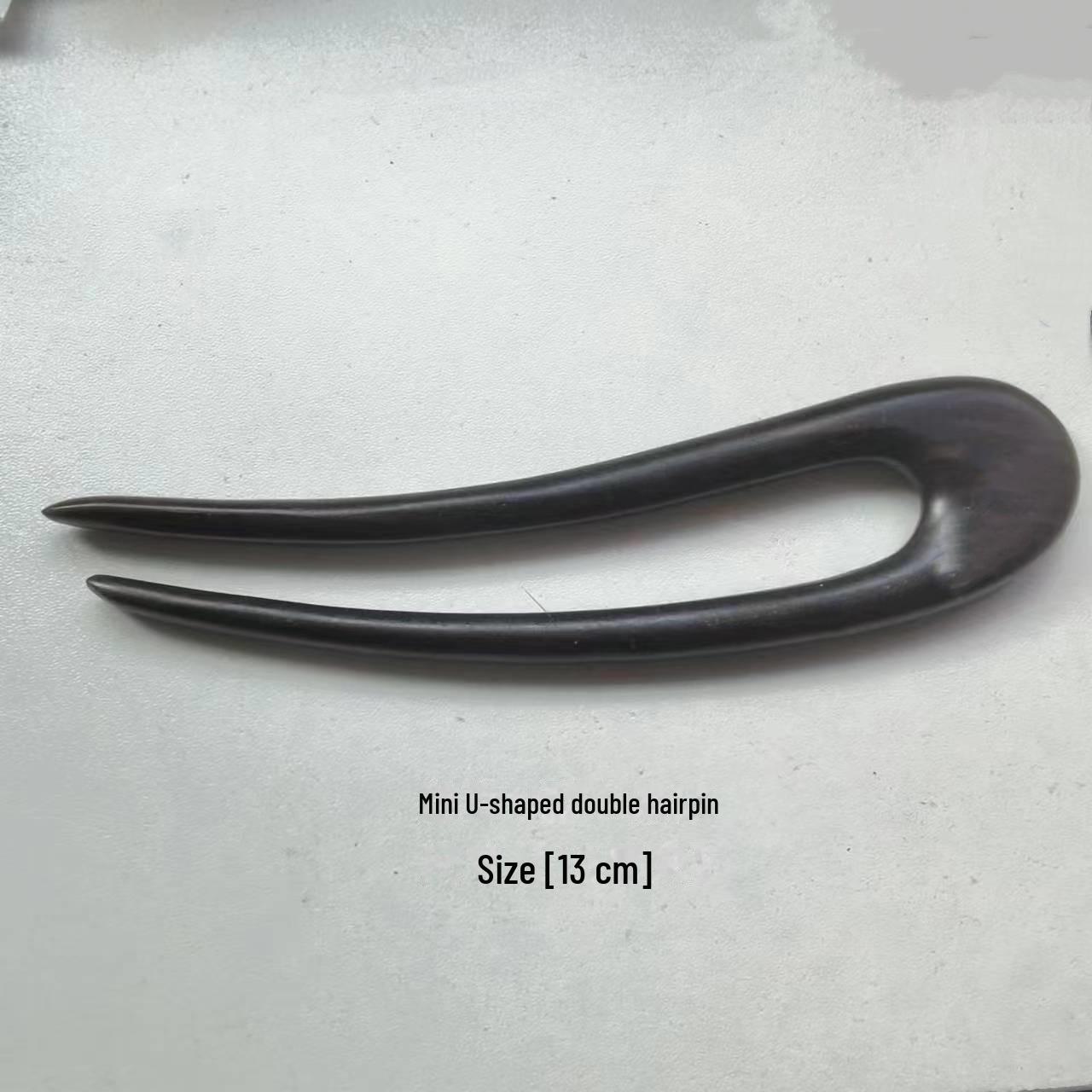 

Мини-шпилька для волос из сандалового дерева в форме буквы U: Головной убор в китайском стиле с двумя шпильками