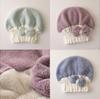 Coral Fleece Drying Cap For Women With Absorbent Fastdrying Function For Home Use