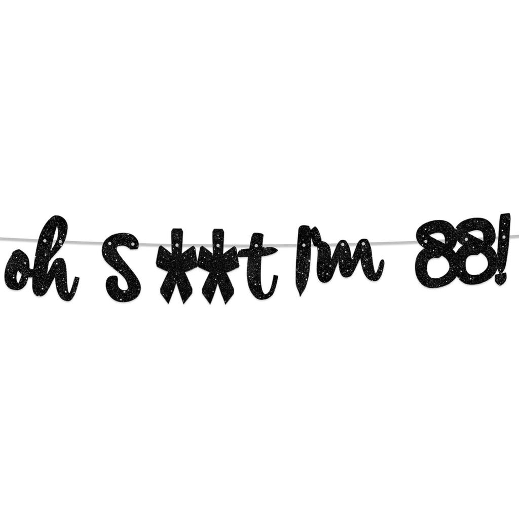 Oh I’m 30! Banner Backdrop Glitter Black Hallo Thirty Cheers to 30 Years Old Theme Decor for Man Woman Happy 30th Birthday Party Photo Studio Prop
