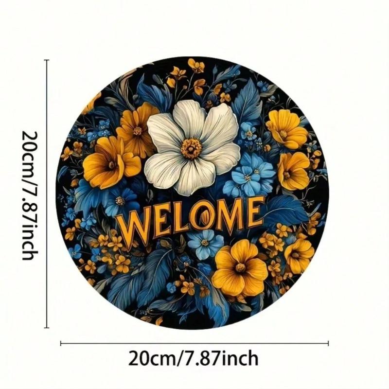 Retro Welcome Sign Metal Art Home Bar Cafe Decor