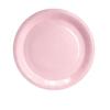 In-Stock Pink Solid Color Round Tableware Set: Paper Plates, Cups, Napkins, Knives, Forks, Spoons for Birthday Parties