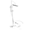 Rainfall Shower Head Set Push Button High Pressure Multiple Water Spray Modes Shower System for