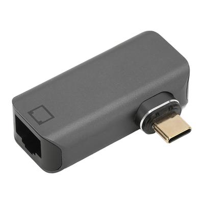 RJ45 To Type C Adapter Aluminum Alloy 24pin Gold Plated Stable High Speed USB C To RJ45 Adapter for