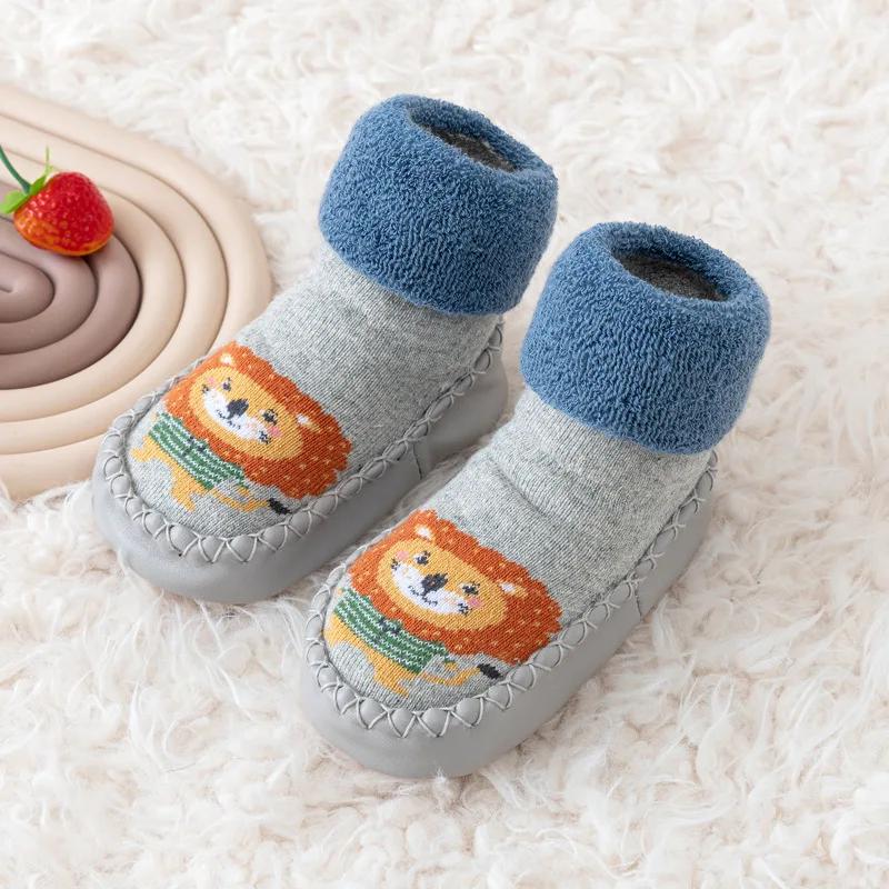 Baby Socks Shoes Infant Color Matching Cute Kids Boys Shoes Doll Soft Soled Child Floor Sneaker BeBe Toddler Girls First Walkers