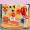 Wooden Music Box Fingertip Gyro Safety Buckle Game Board Children Puzzle Toy For Skill Development