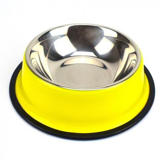 Dog Bowls Non Slip Stainless Steel Indoor Outdoor Puppy Dish Water Food Feedin M