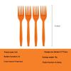 Orange Disposable Party Supplies: Paper Plates, Cups, Napkins, Cutlery, and Tablecloth