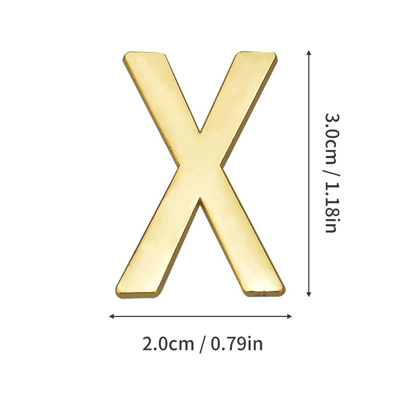 

1Pcs Metal House Number with Magnets English Alphabet Letters for Apartment Room Door Plate Table Mailbox Number Stickers 3*2cm Golden&3CM&2CM