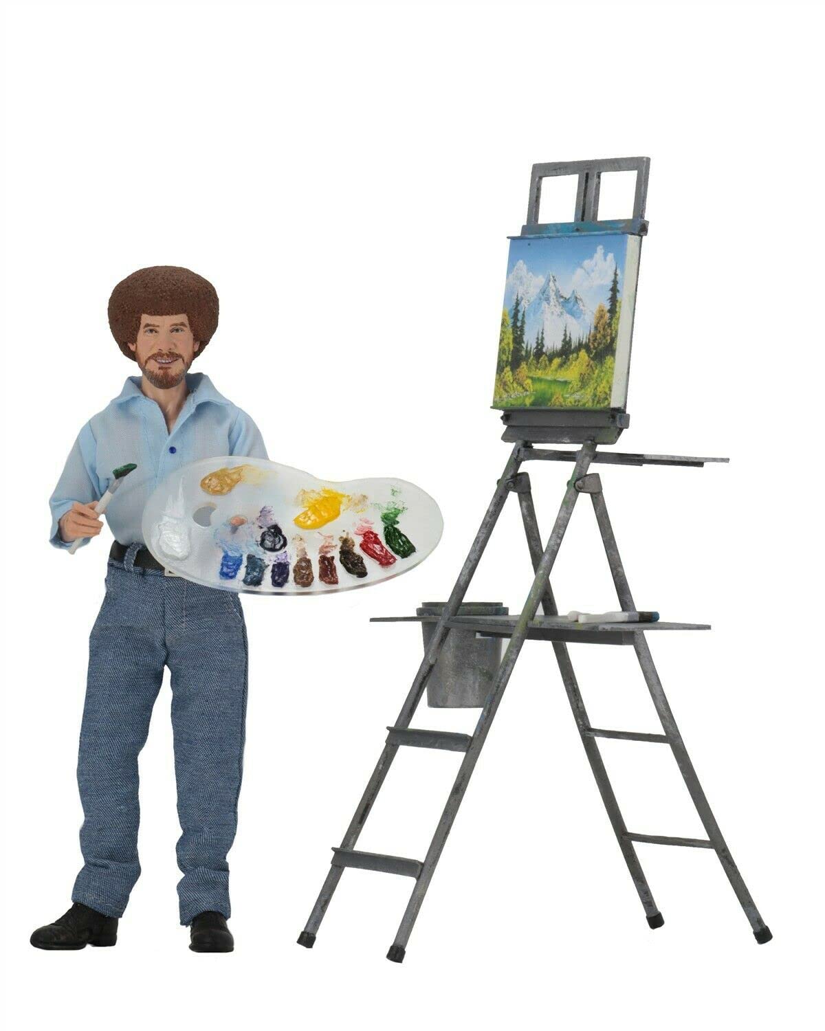 

NECA Bob Ross Clothed Action Figure 8-inch серый