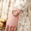 Classic Heart Shape Quartz Watch For Women With Diamond Accents And Alloy Steel Band
