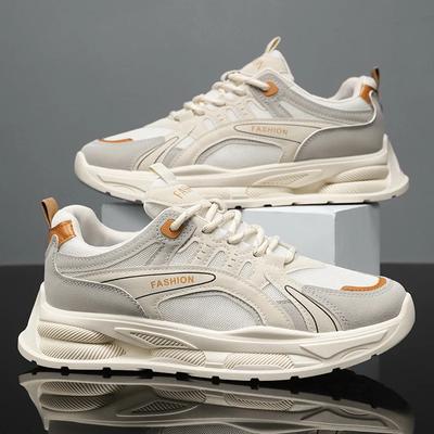 Men's Sneakers 2024 New Breathable Lace -up Platform Shoes Fashion Mesh Running Shoes Men's Comfort Sneakers Tenis Masculino