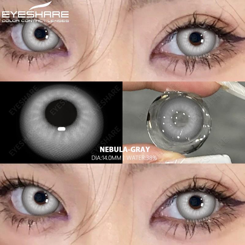 Eyeshare 1 Paar farbige Kontaktlinsen für Augen, blaue Kontakte, lila Linsen, Cosplay-Kontaktlinsen, jährliche modische Augenlinsen