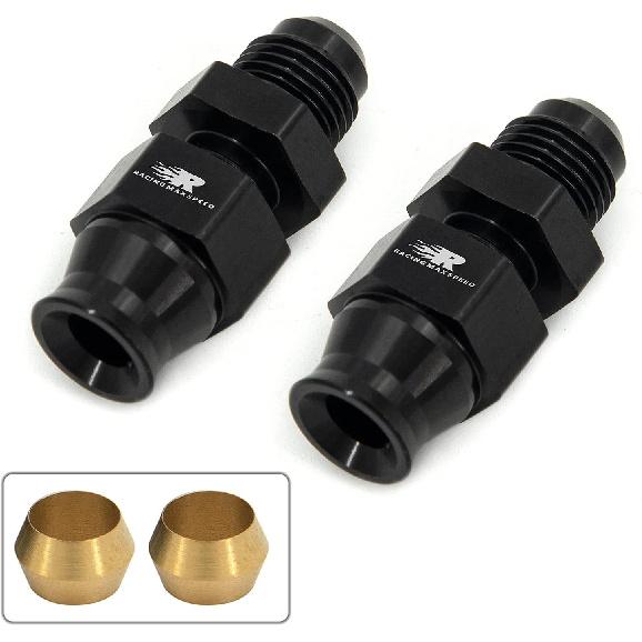 Male Flare To 5/16" Fuel Hardline Tube Fitting Adapter Connector Aluminum All