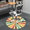 1pc Sunburst Colors Office Round Area Rug, Under Office Chairs Bedroom Living Room Home Decor, Room Deco