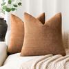 Multi-size Solid-color Thick Cotton Throw Pillow Covers, Cashmere Pillow Covers