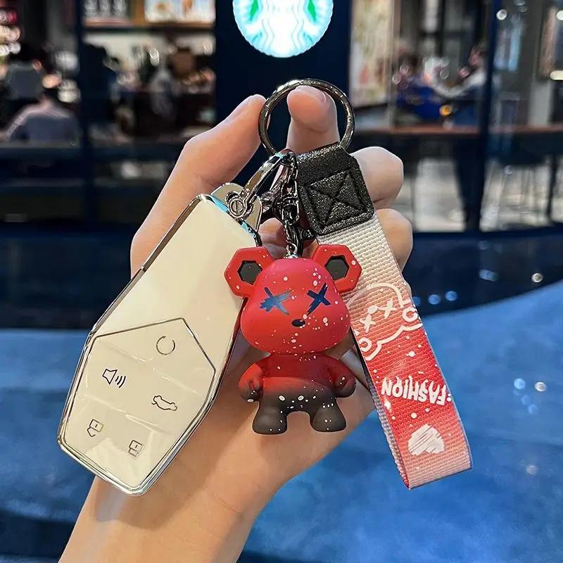 

For Morris Garages Mg One Car Key Case Remote Cover Shell Keychain Housing Ring Holder Fob Interior Accessories Fit for MG one