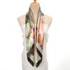 90*90cm Satin Silk Square Scarf Woman Fashion Kerchief Neck Head/Hair Scarves Bandana Handkerchief Floral Printed Headscarf