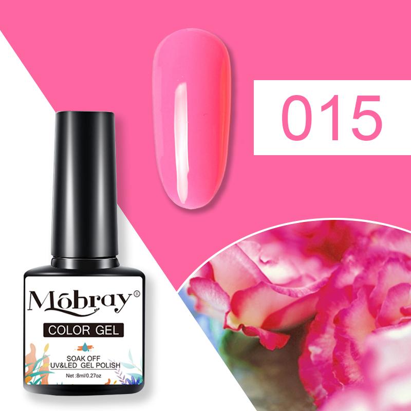 Mobray 80 Colors Gel Nail Polish 8ML Semi Permanent Gel Lacquer Soak Off UV Gel for Nail Art